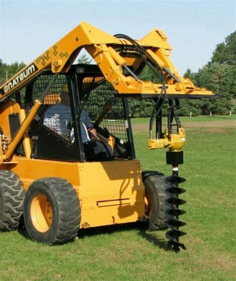 skid steer post hole digger rental near me|power post hole digger rental.